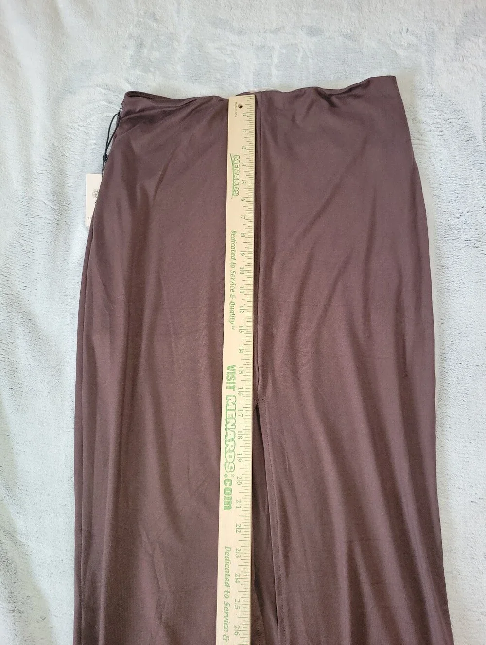 Sincerely Jules Womens Large Brown Bodycon Maxi Skirt Boho Chic Festival Concert